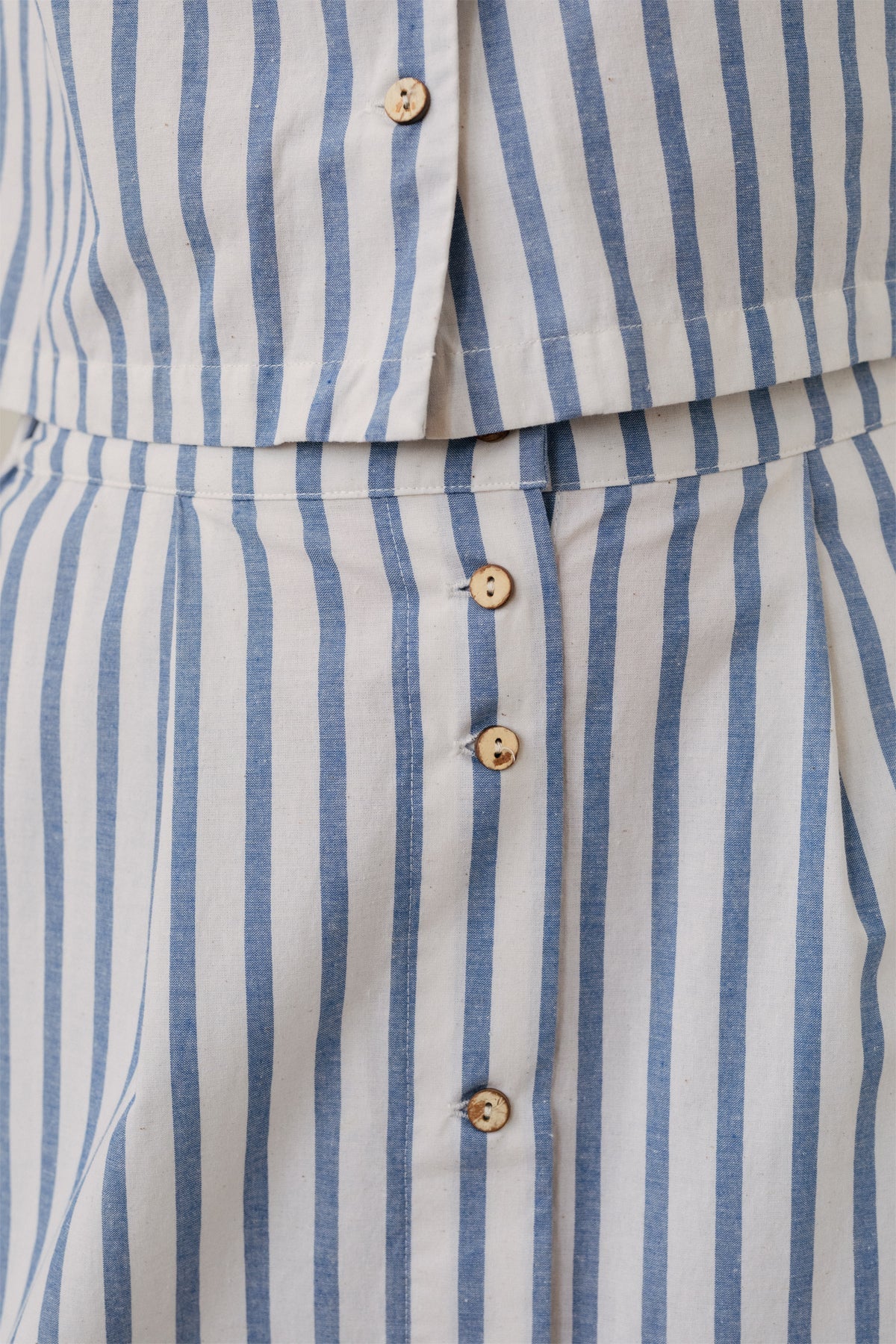 sustainable striped summer skirt