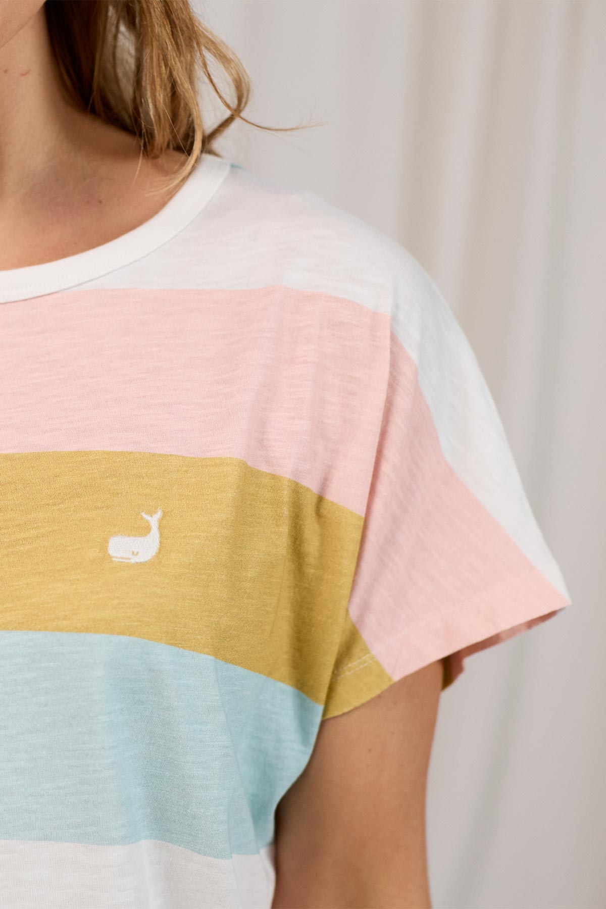 meta-preview, Organic striped surf tee for women