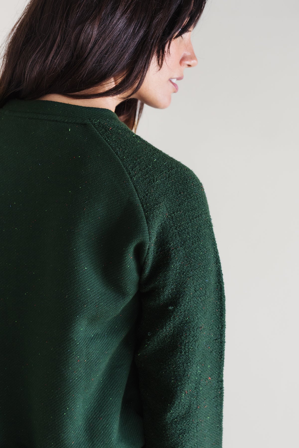 Recycled cotton blend sweater