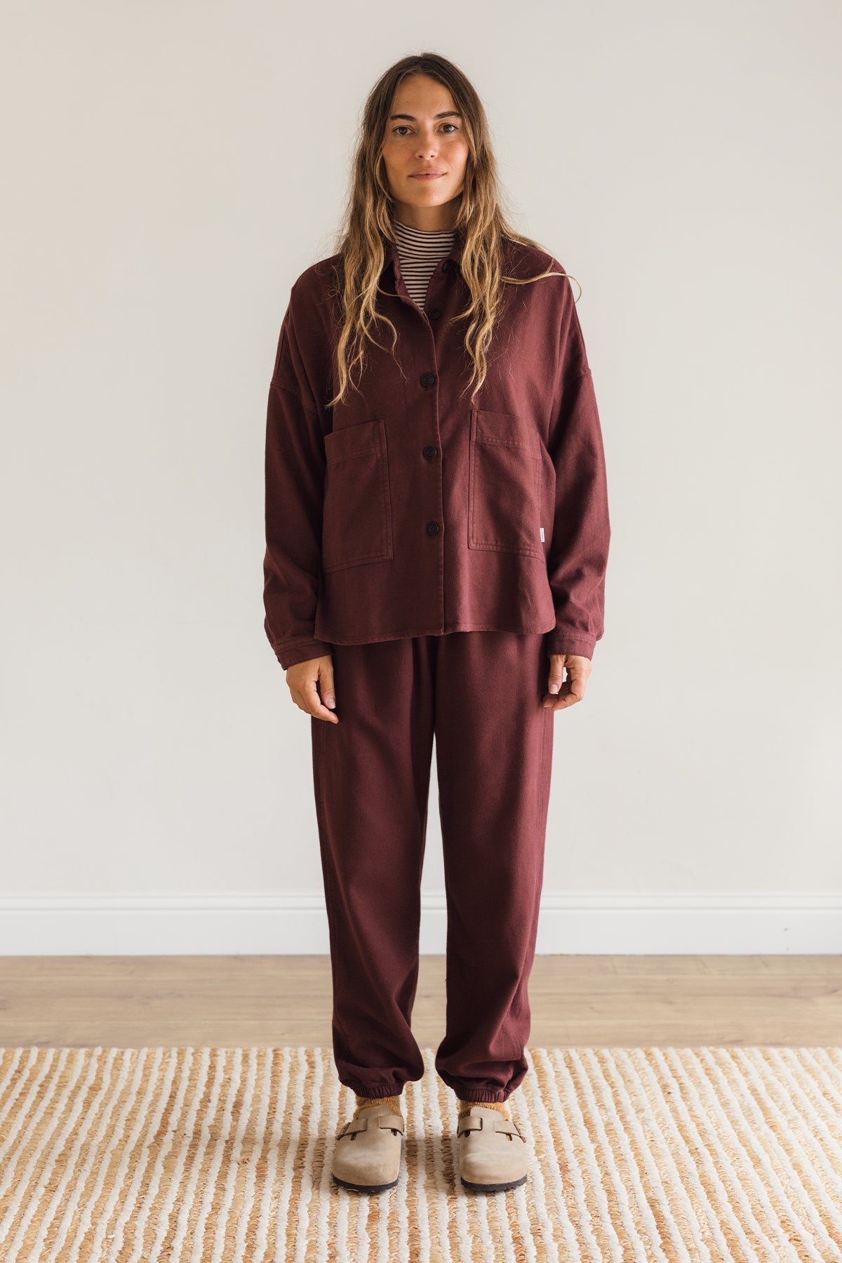 Russet ethical flannel overshirt