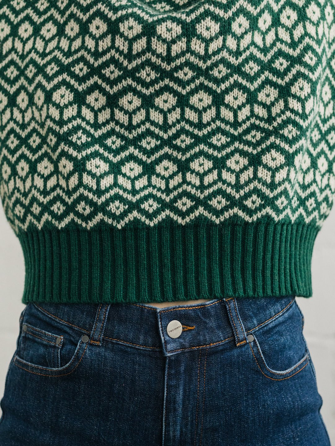 Recycled polyester jacquard knit