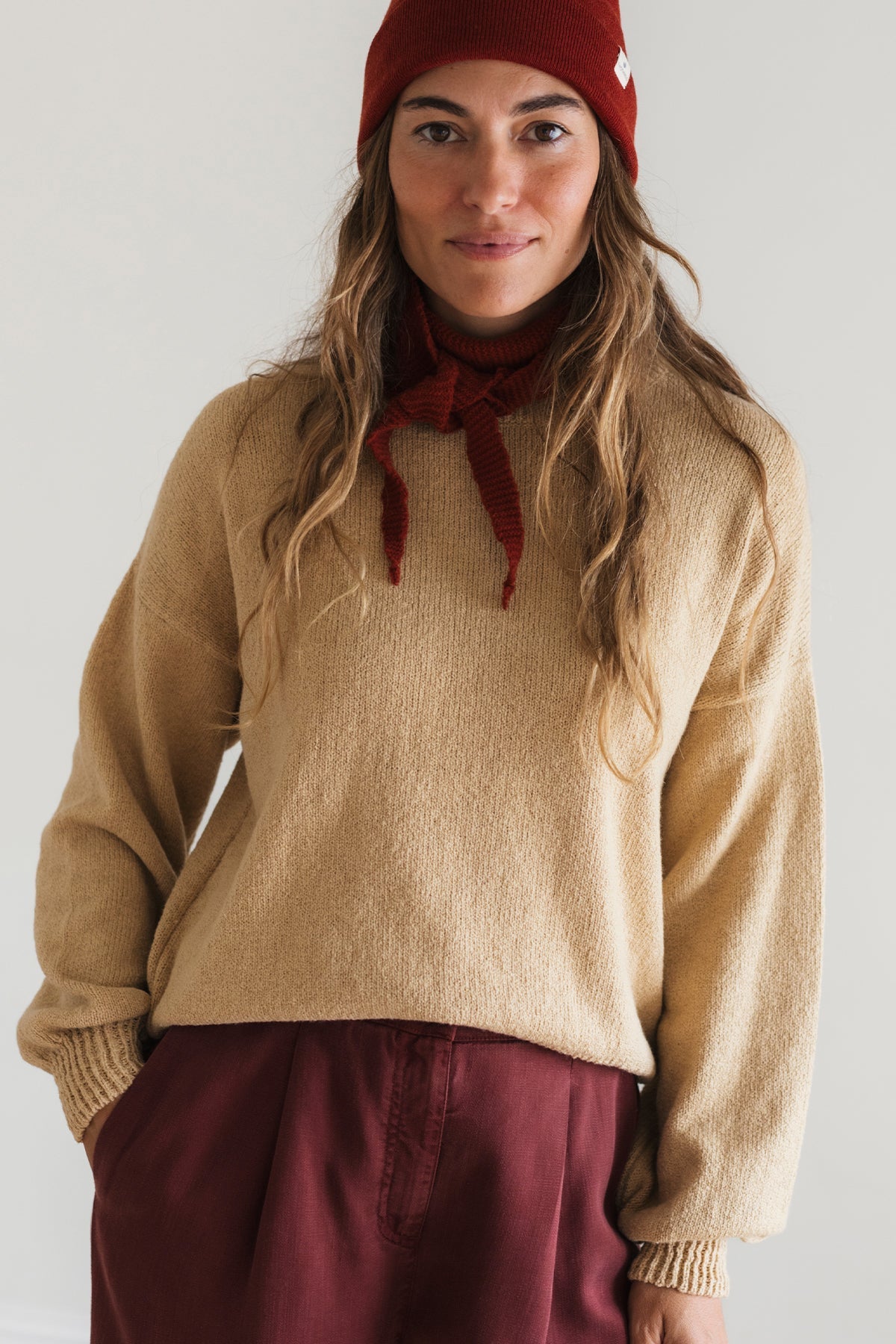 Zero waste brick sustainable scarf