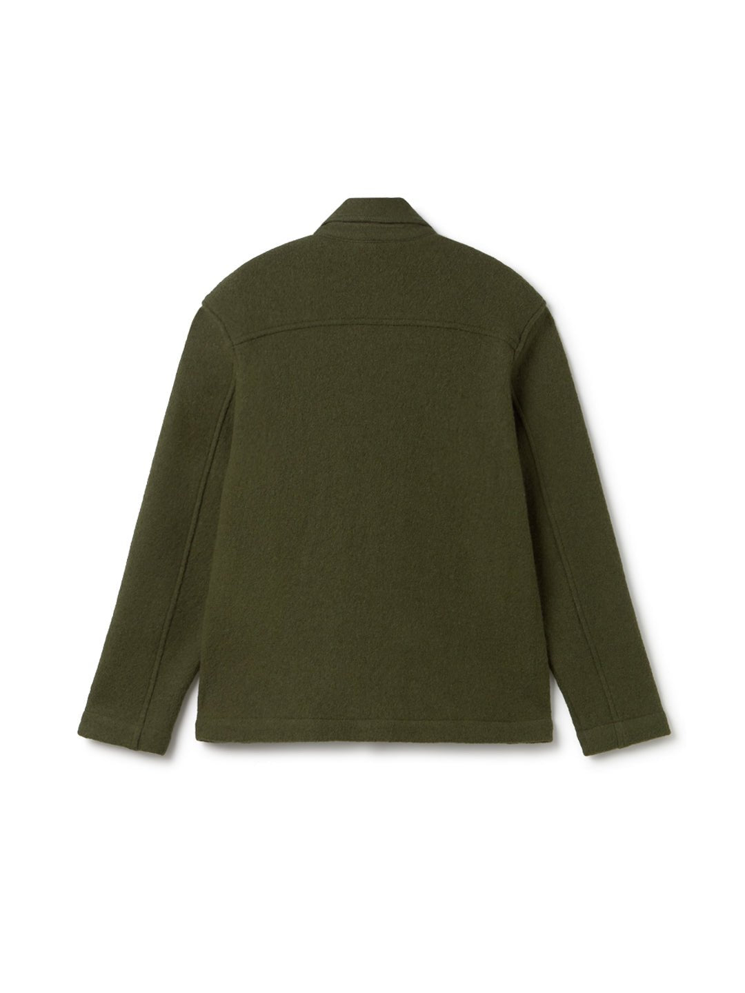 Sustainable wool overshirt for men