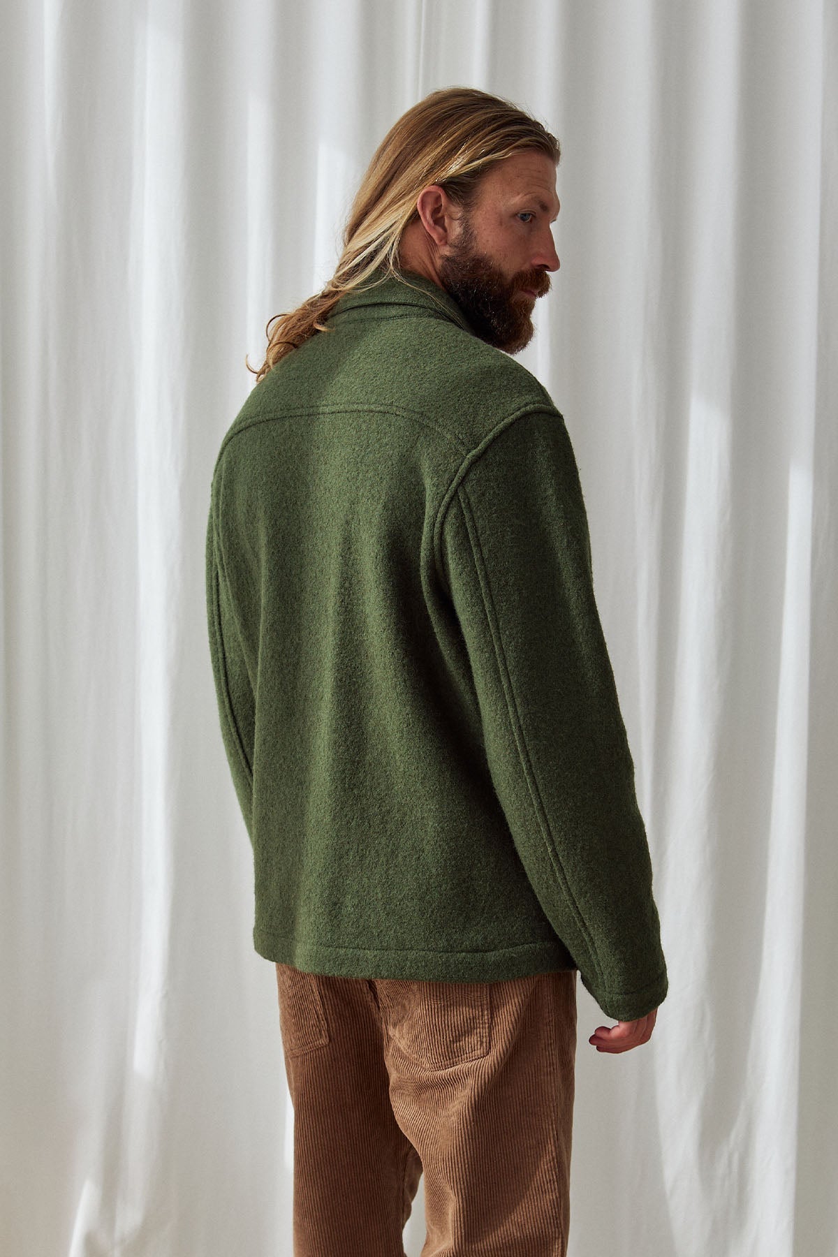 Durable Portuguese wool shirt jacket