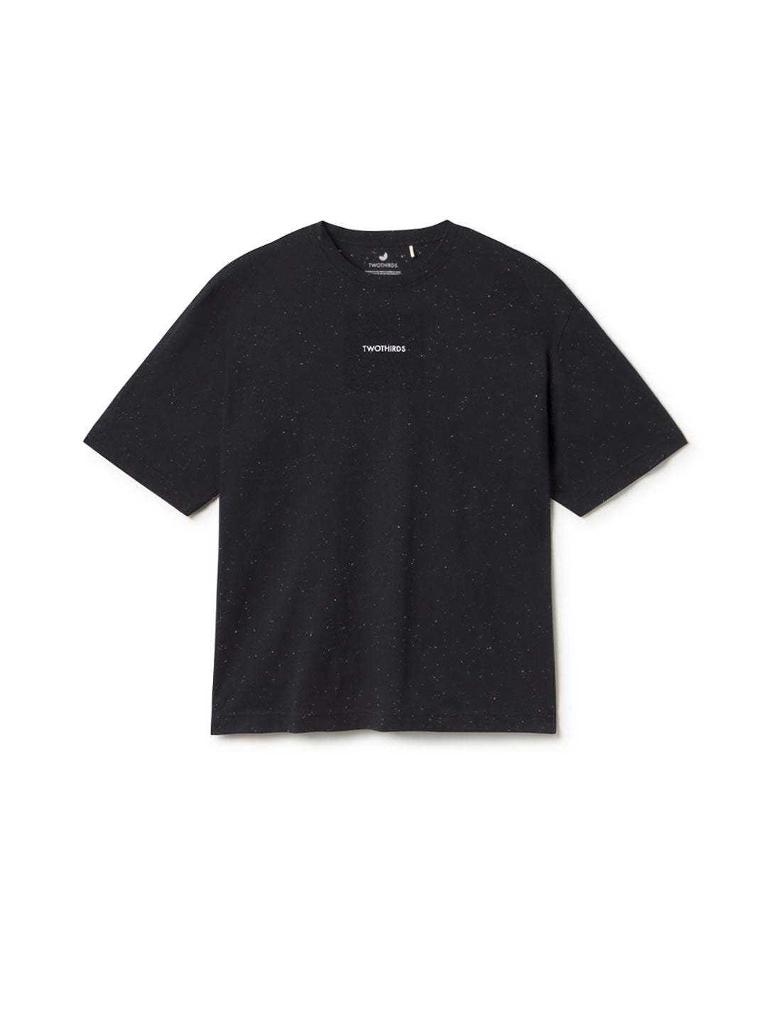 Black Oversized t-shirt men front