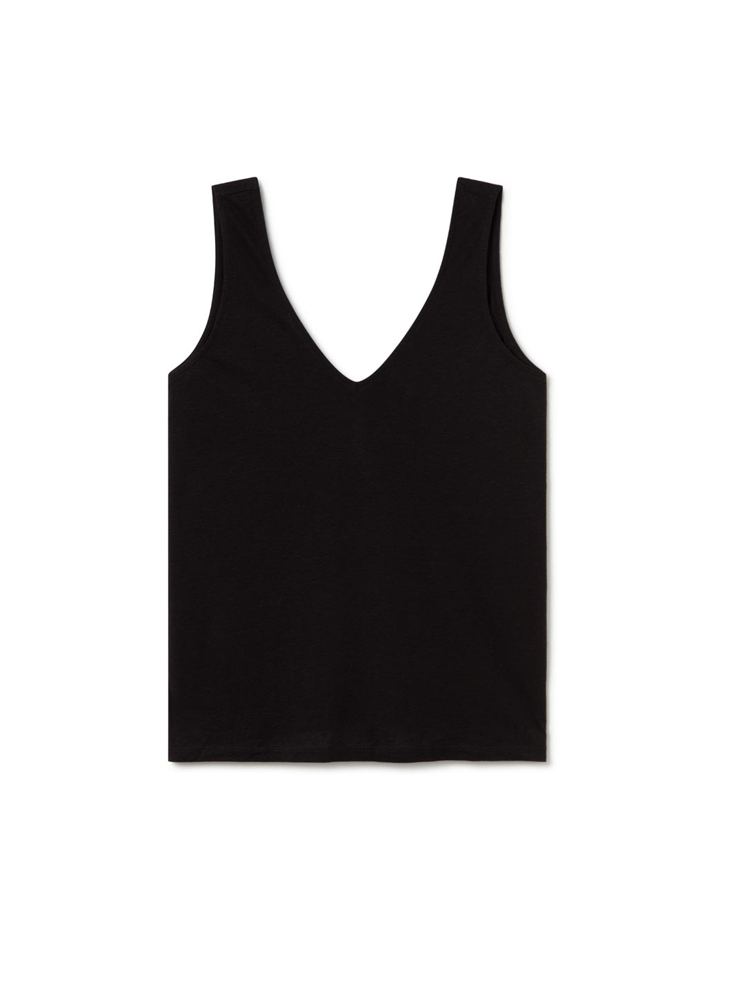 Black sleeveless top women front