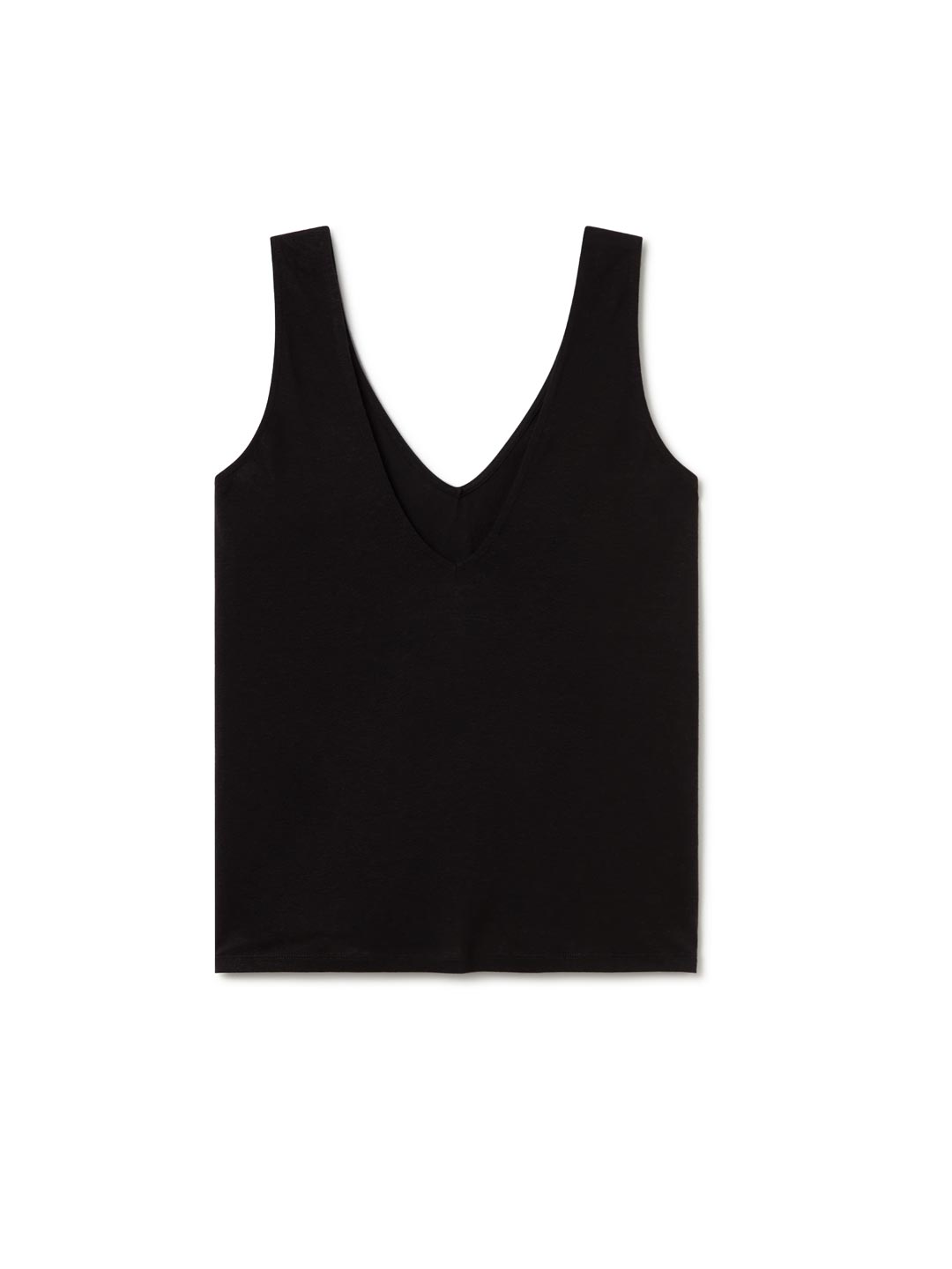 Black sleeveless top women back