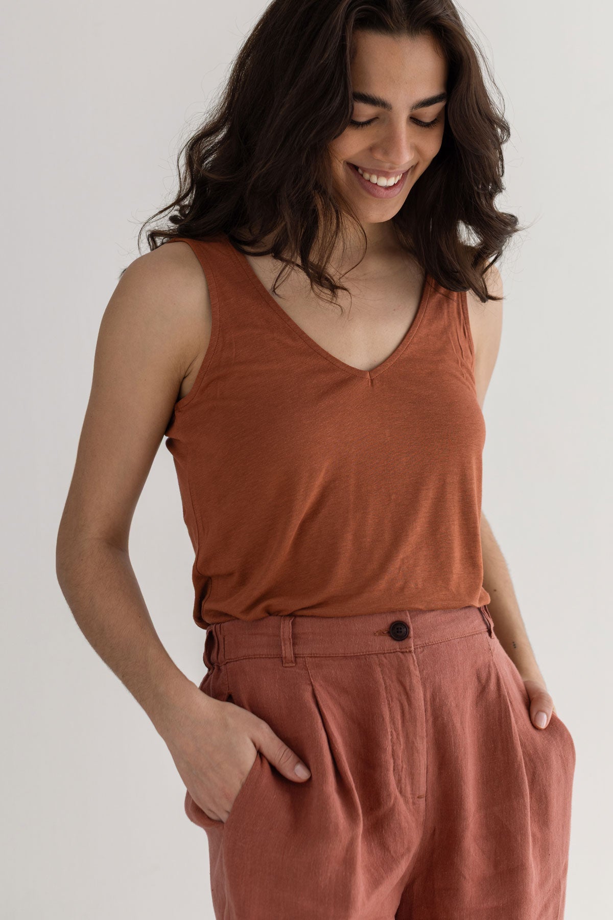 Sienna sleeveless top women wear view front