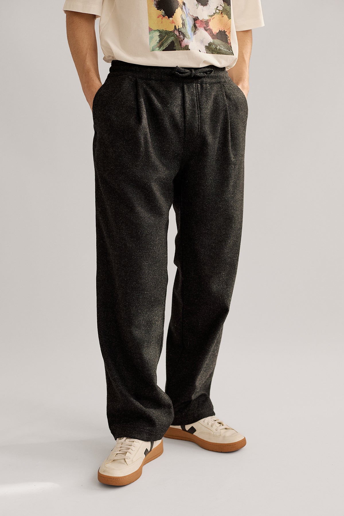 meta-preview, merino wool wide-leg pants