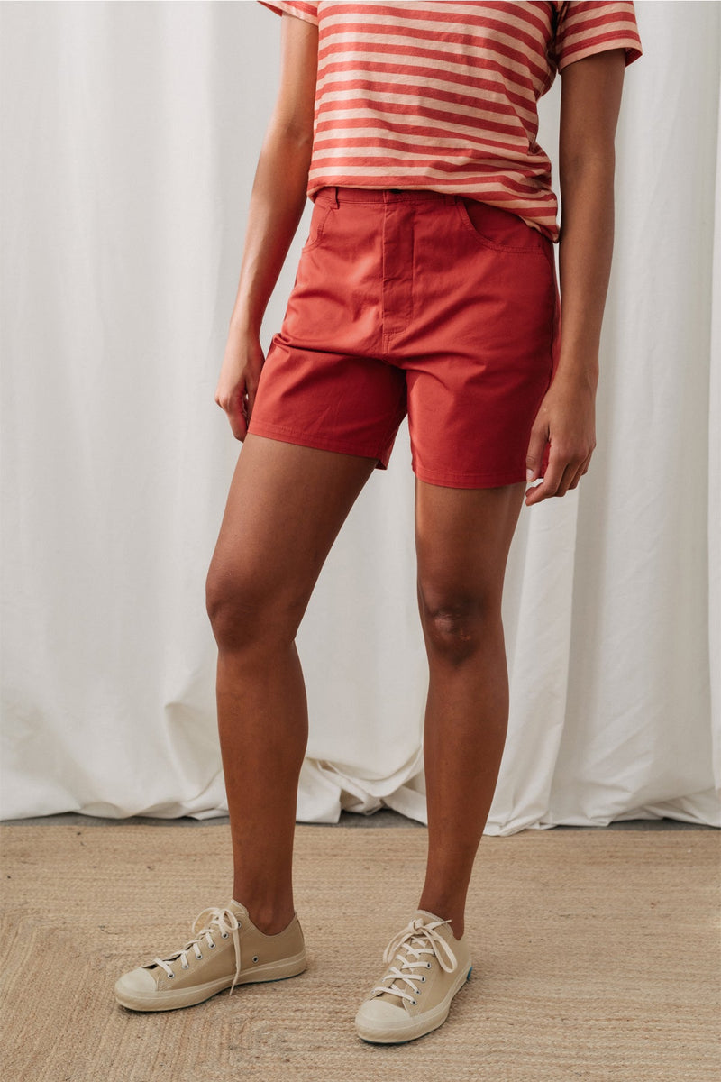★MEENDERI★BANDING KNIT SHORTS - ORANGE★正規品/直送料込 Yonaguni - Apple Red | Fair Fashion by TWOTHIRDS