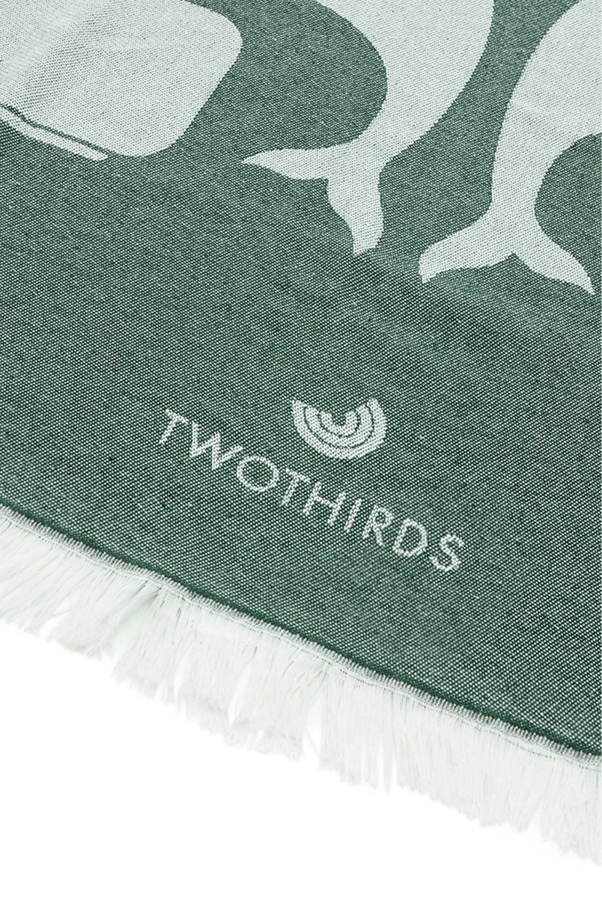 Big Beach Towel Big Whales - Green