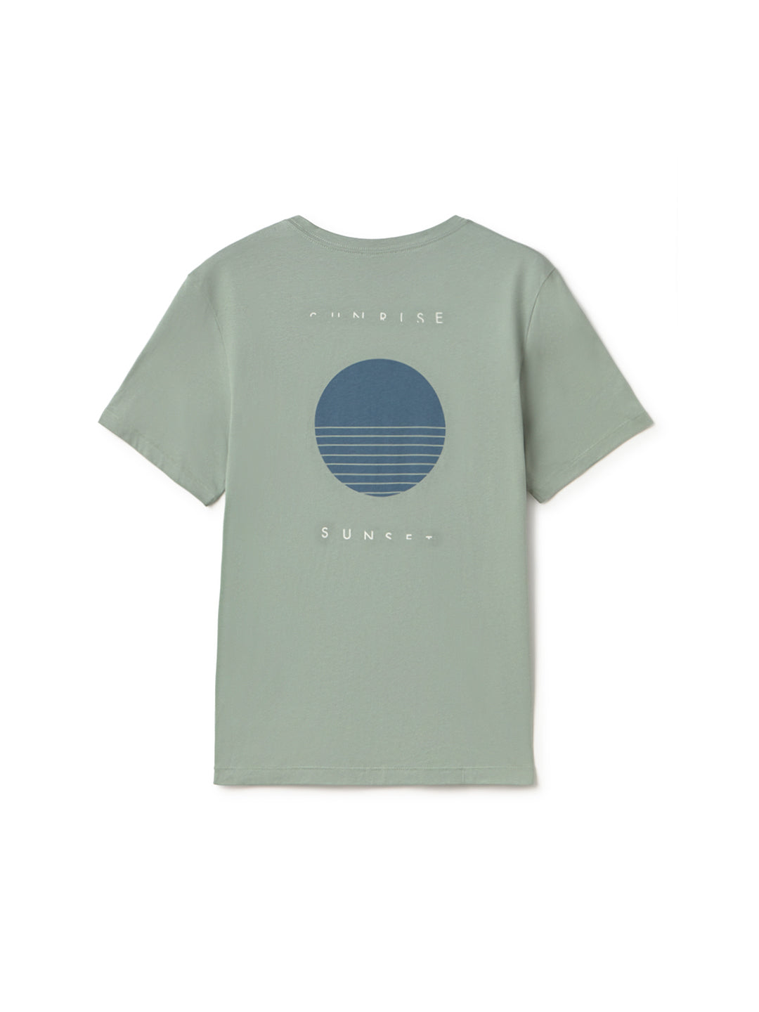 Orient green roundneck t-shirt men back