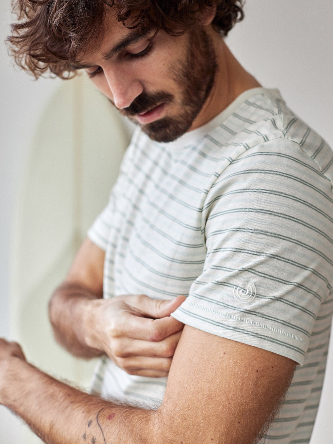 Livingston - Aqua Green Stripes