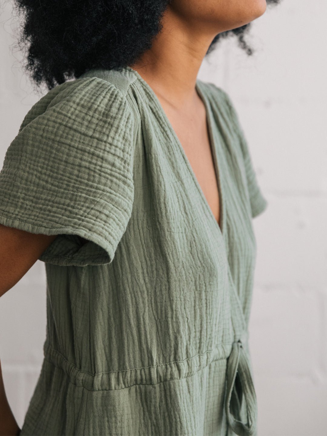 organic cotton green sustainable dress