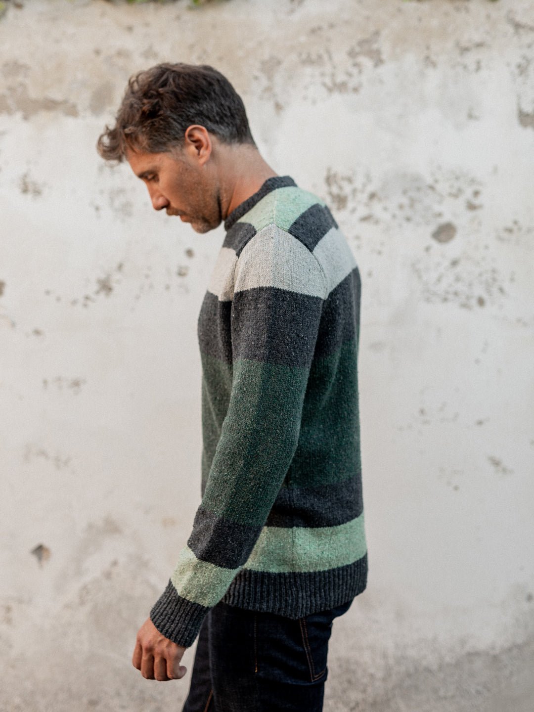 Green men's knit from fair-fashion brand two thirds