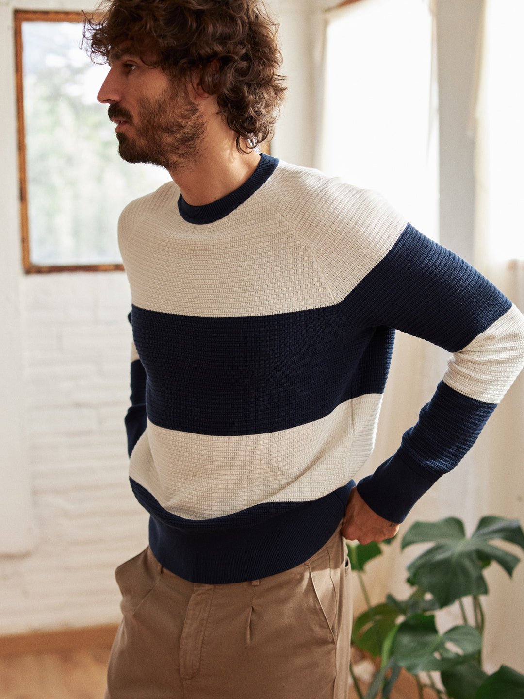 Ymer - Ecru / Navy Stripes