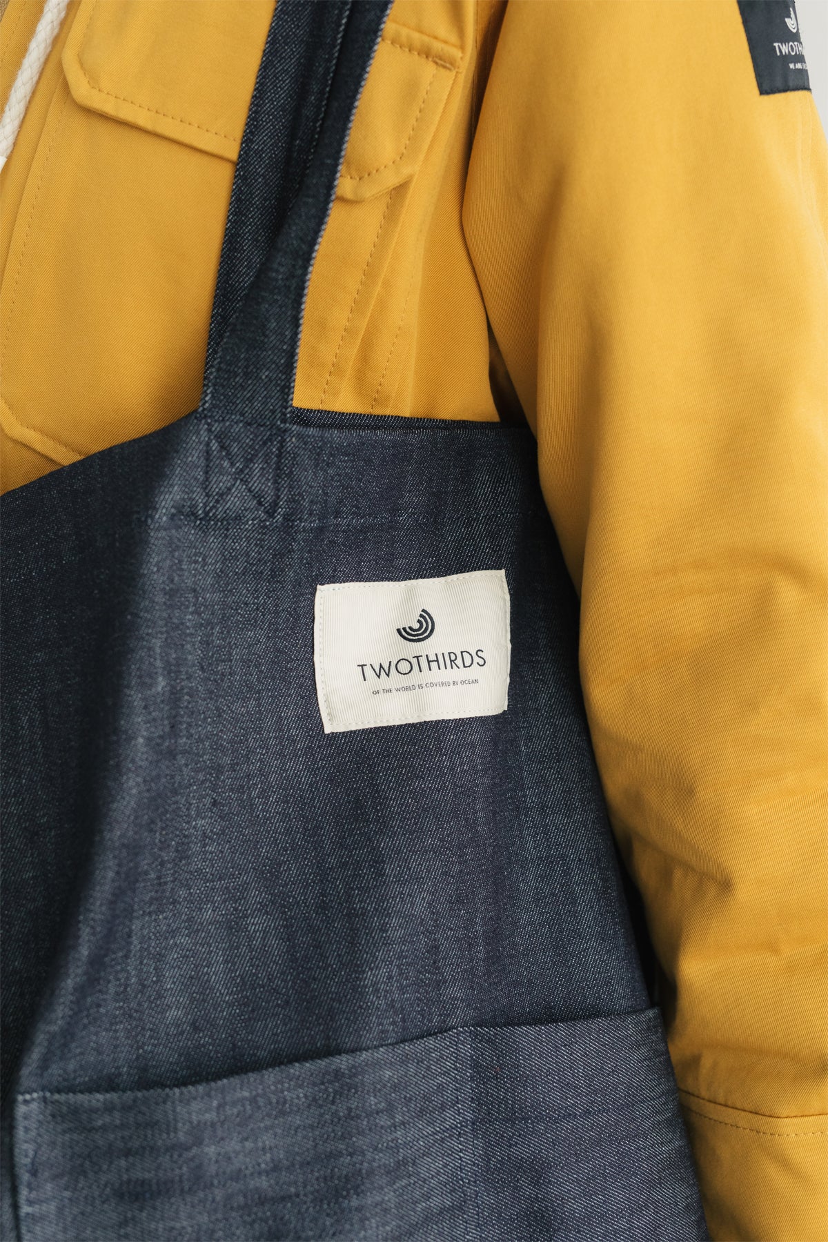 deadstock sustainable denim tote bag
