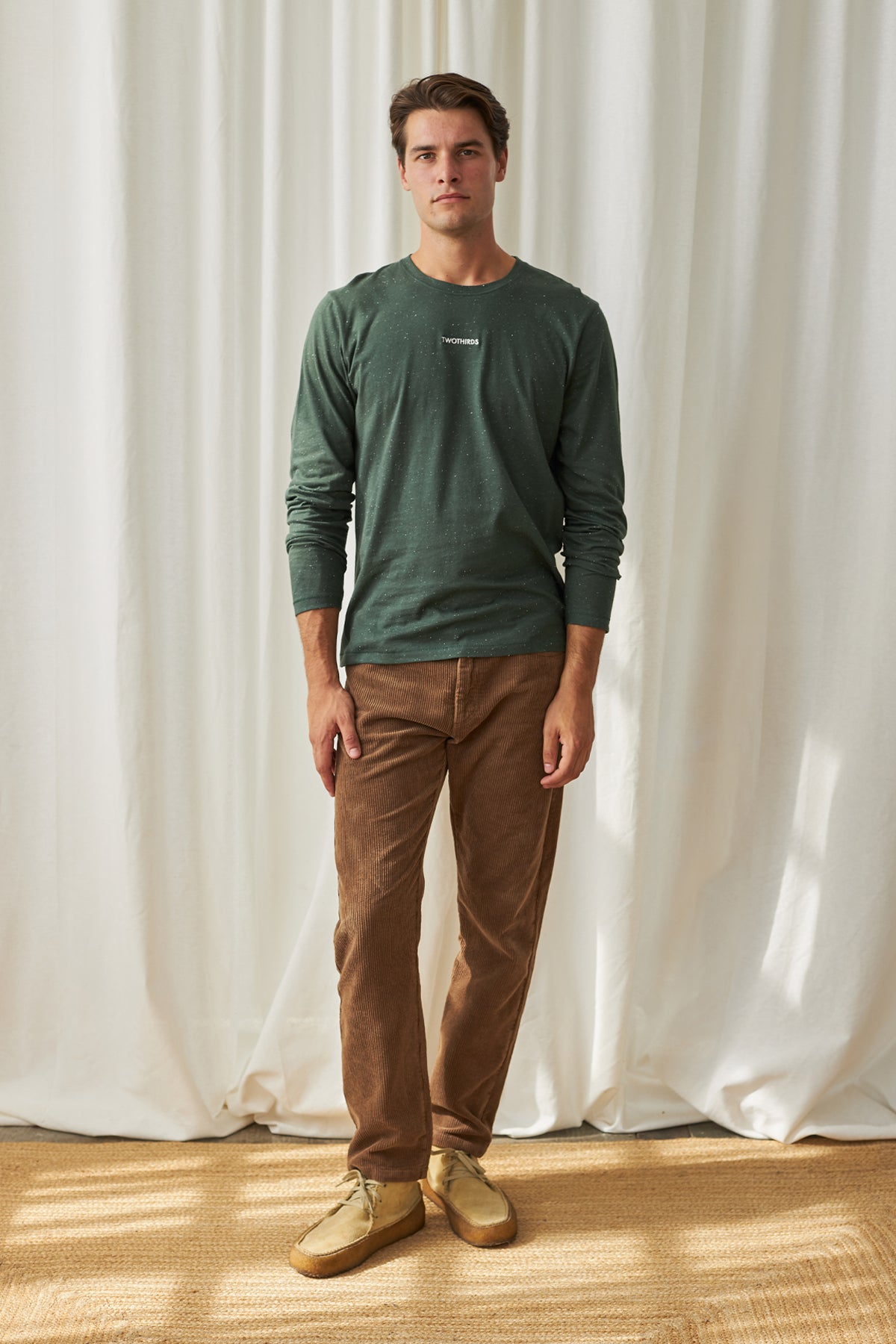 Men long sleeve sustainable tee