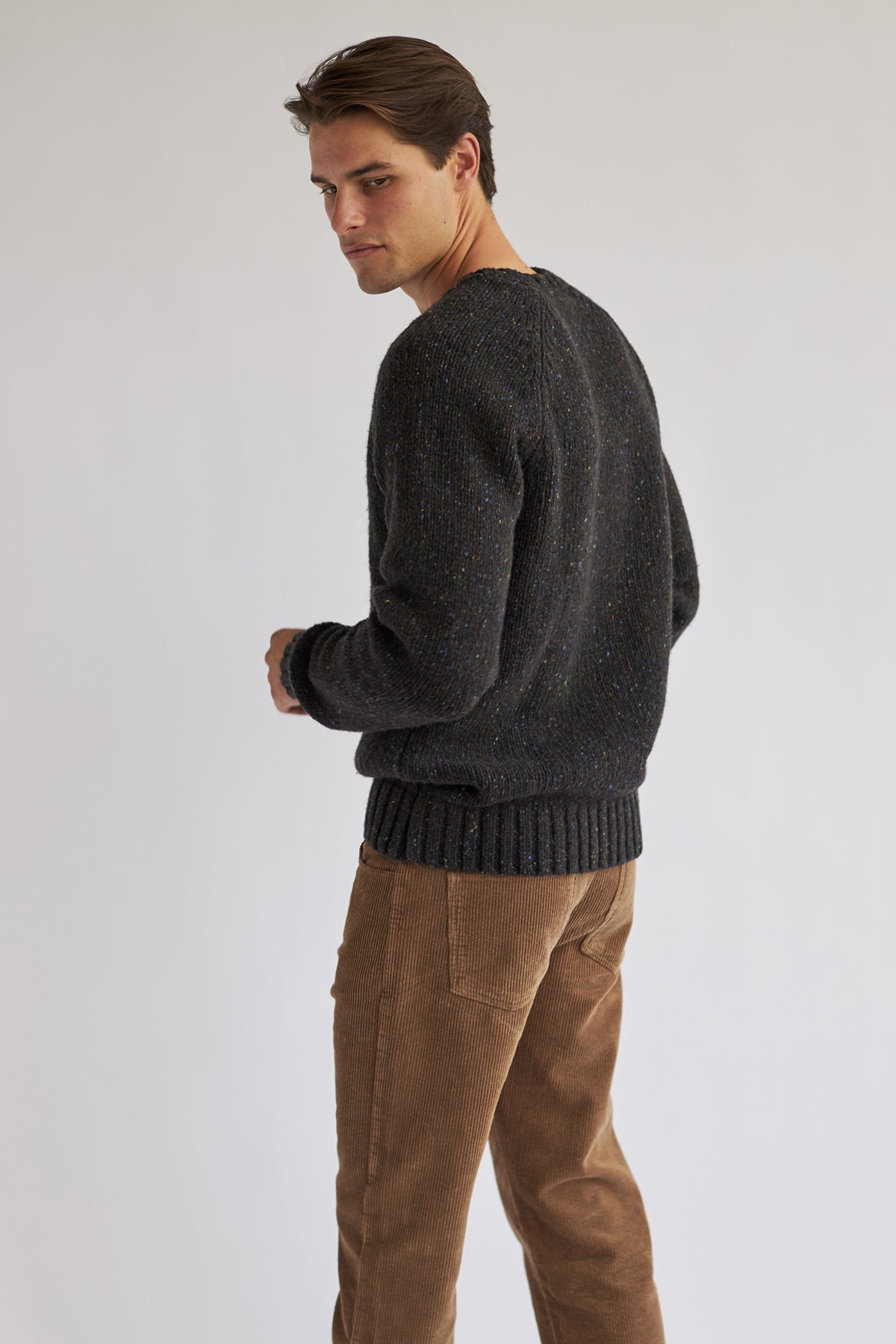 thick merino wool knit for men