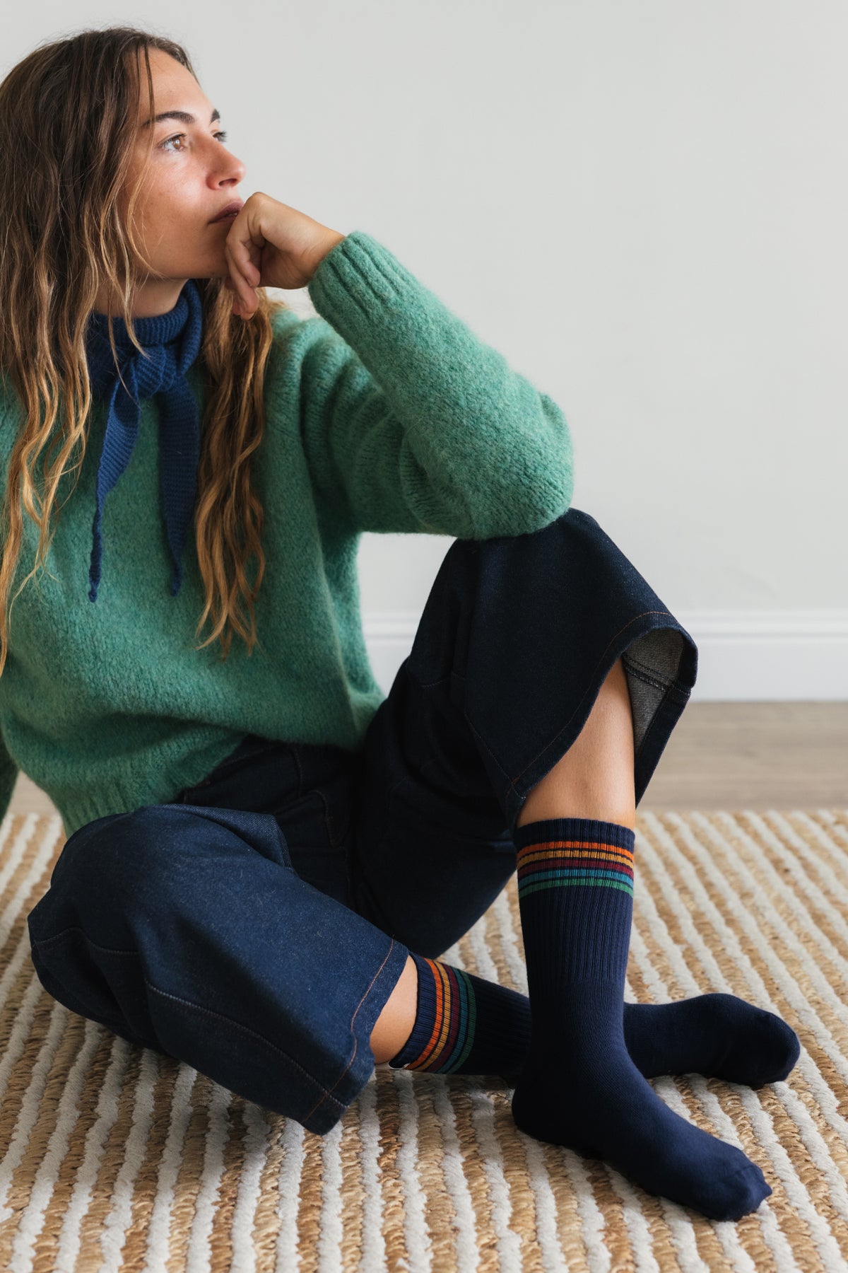Omi - Multicolour Stripes Navy