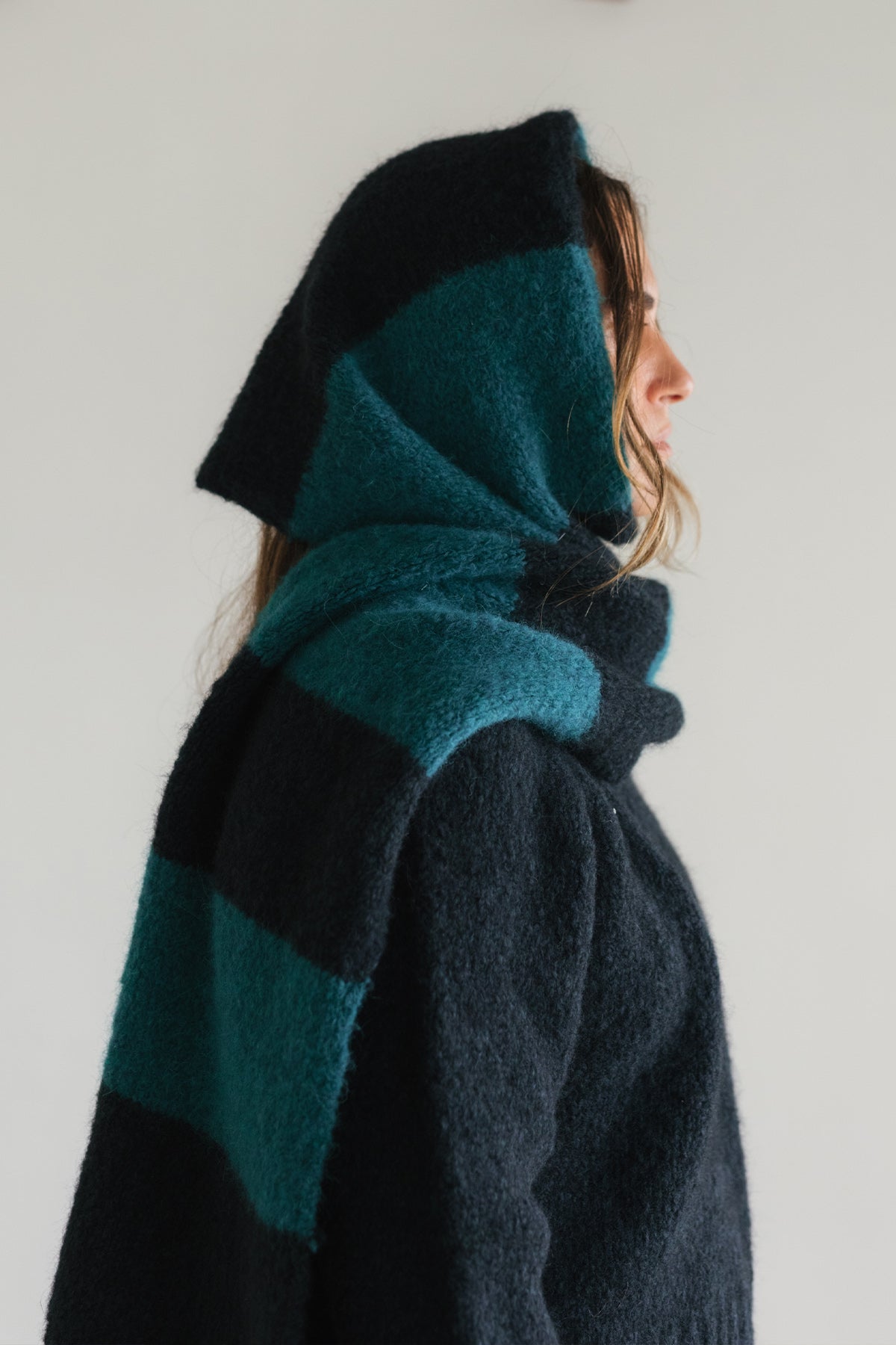 Bicolour Scarf - Ocean