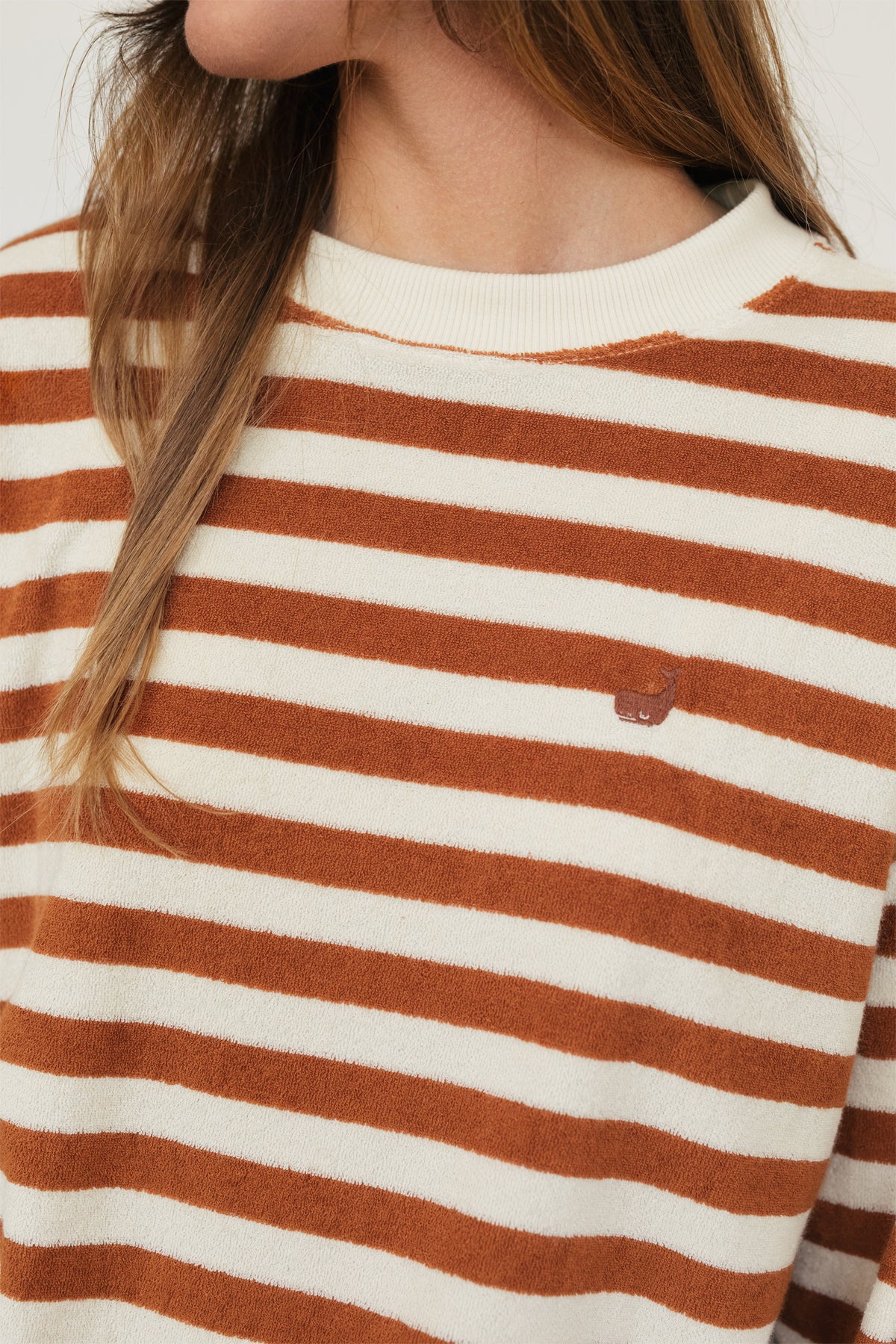 ethical striped sweater for women