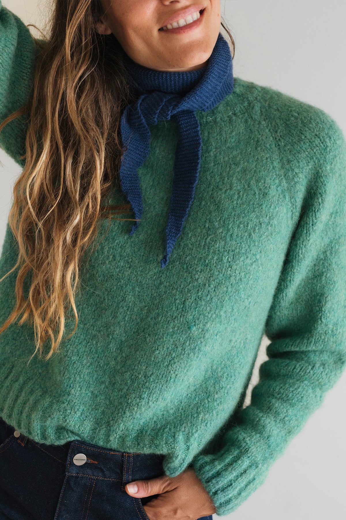 Small Scarf -  Blue