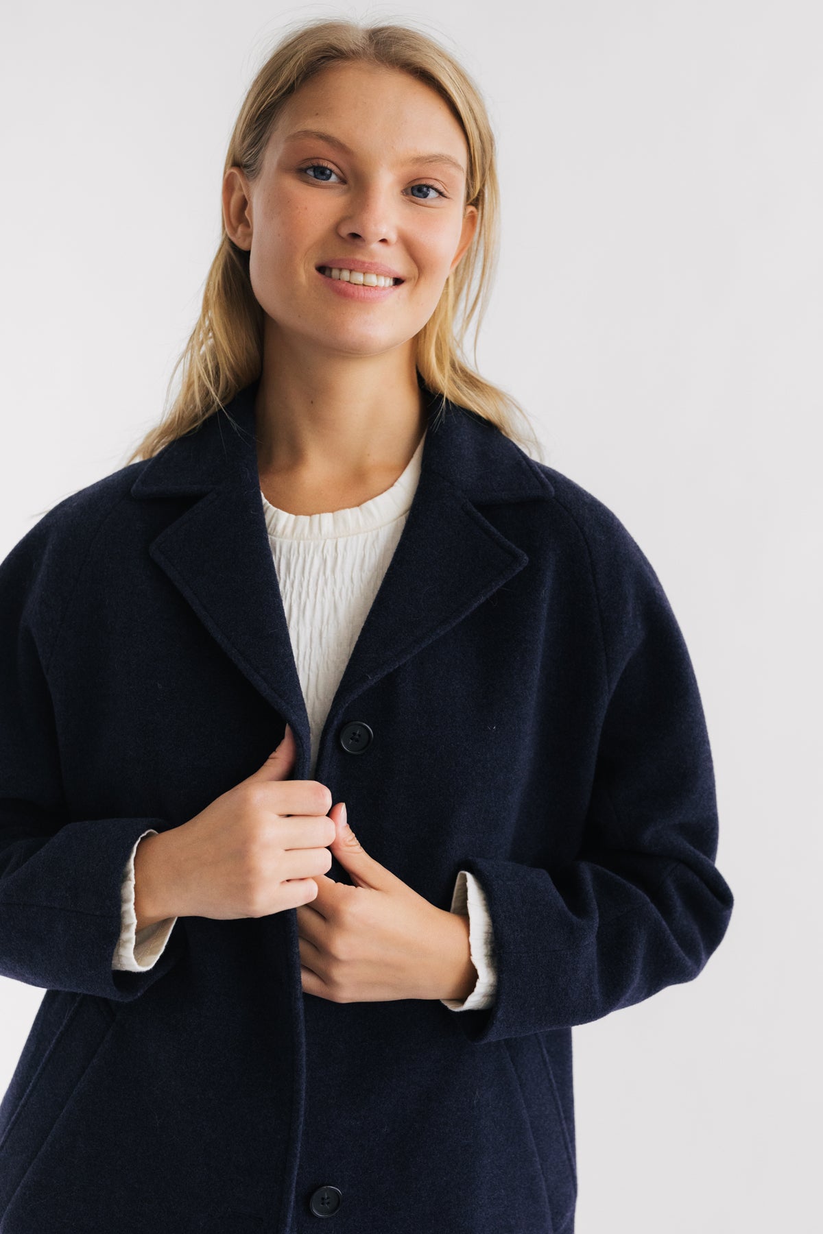 Wool overcoat for women