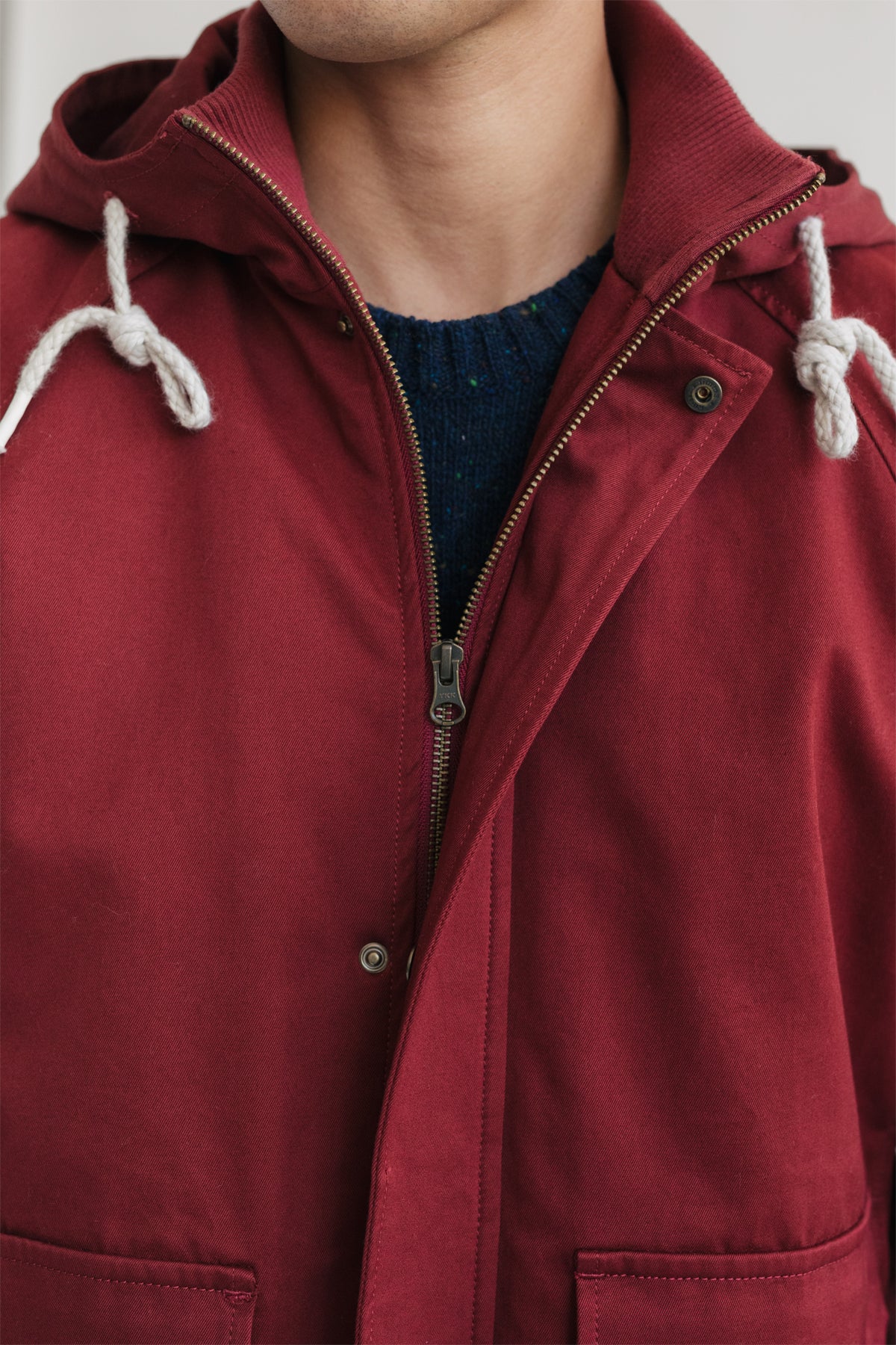 organic cotton water repellent jacket