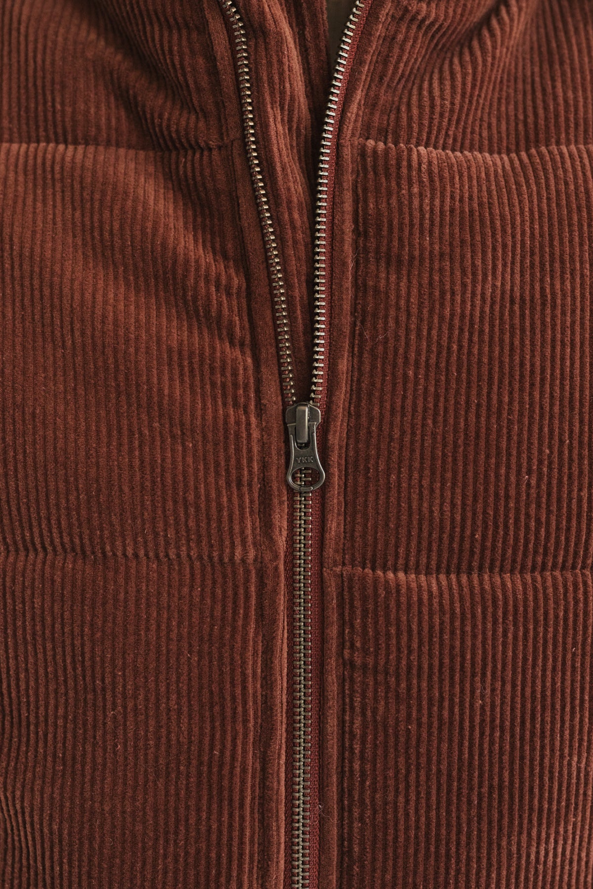 eco-friendly brown corduroy vest