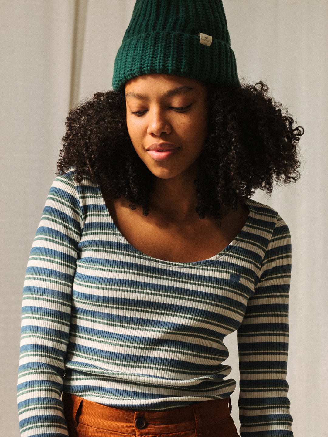 Ribbed Beanie - Dark Green