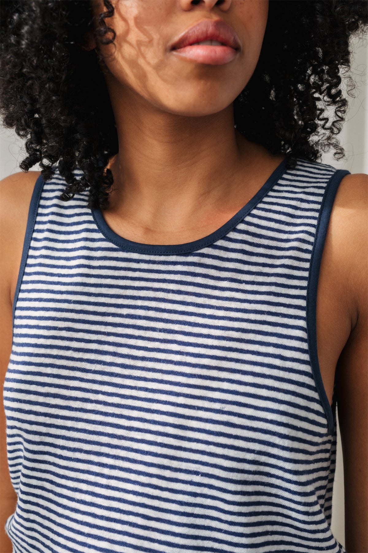 sustainable striped tank top