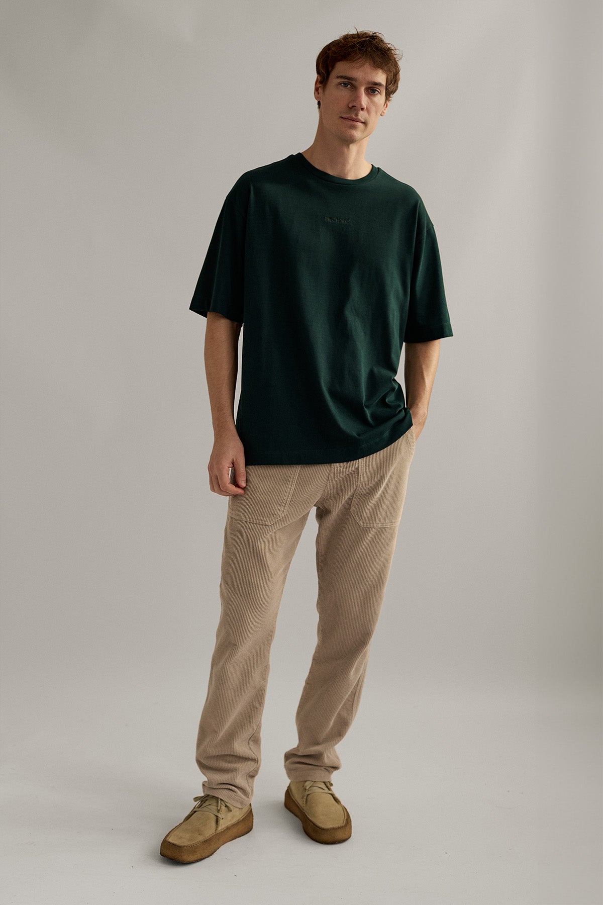 green oversized t-shirt for men