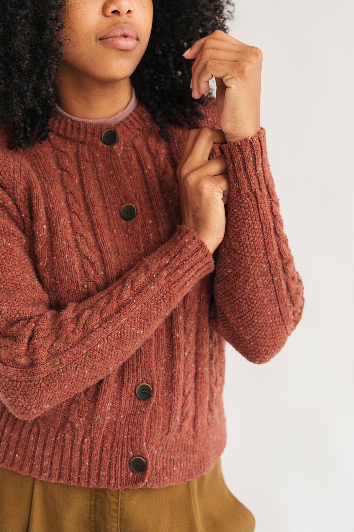 knitted vegan cardigan for women