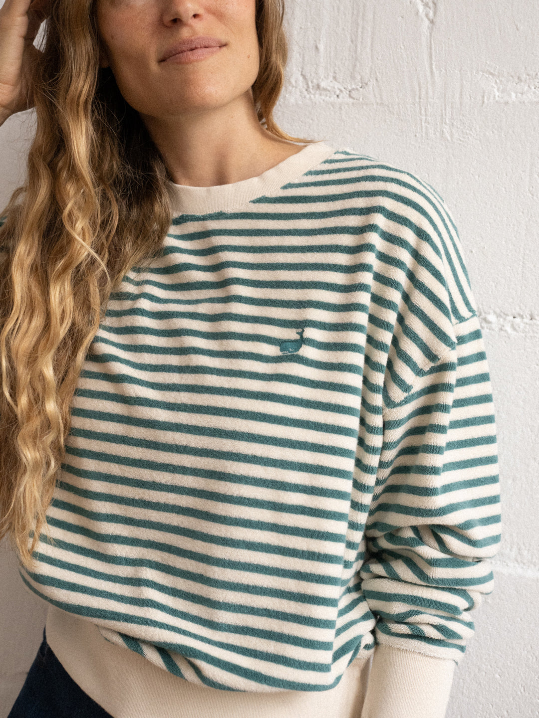 green stripes sweater, meta-preview