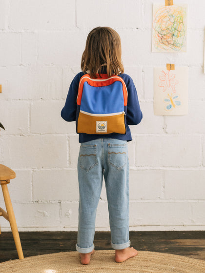 Funny Backpack - Colour Block Mustard