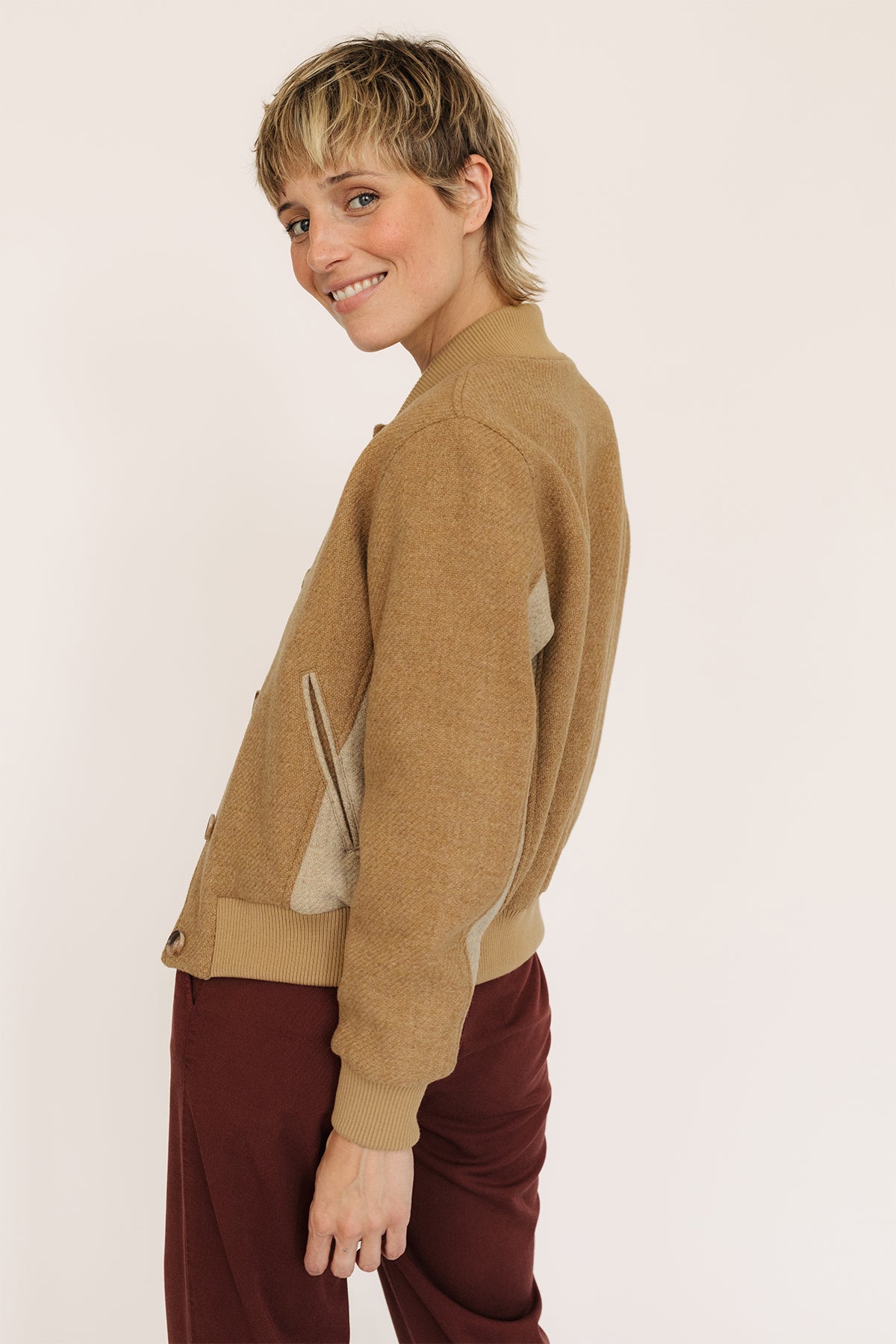 mulesing free wool jacket for women