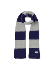 Bicolour Scarf - Dark Navy Stripes - Dark Navy Stripes / U