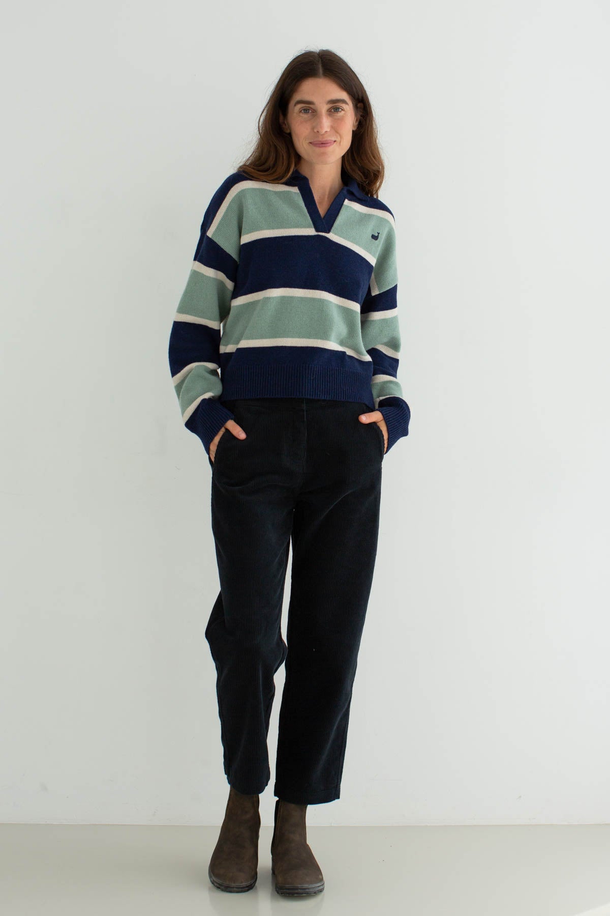 Gando - Sage Green Stripes