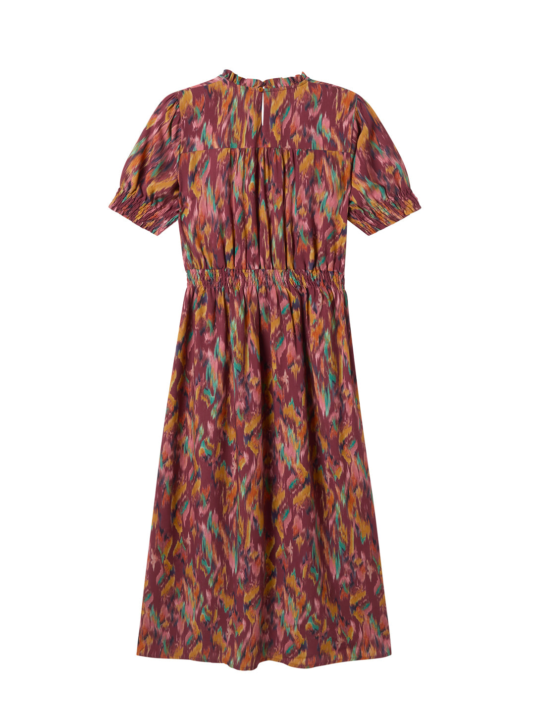 Sustainable abstract-print boho dress