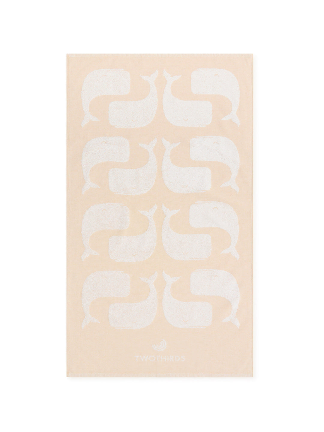 Home Towel - Beige Whales