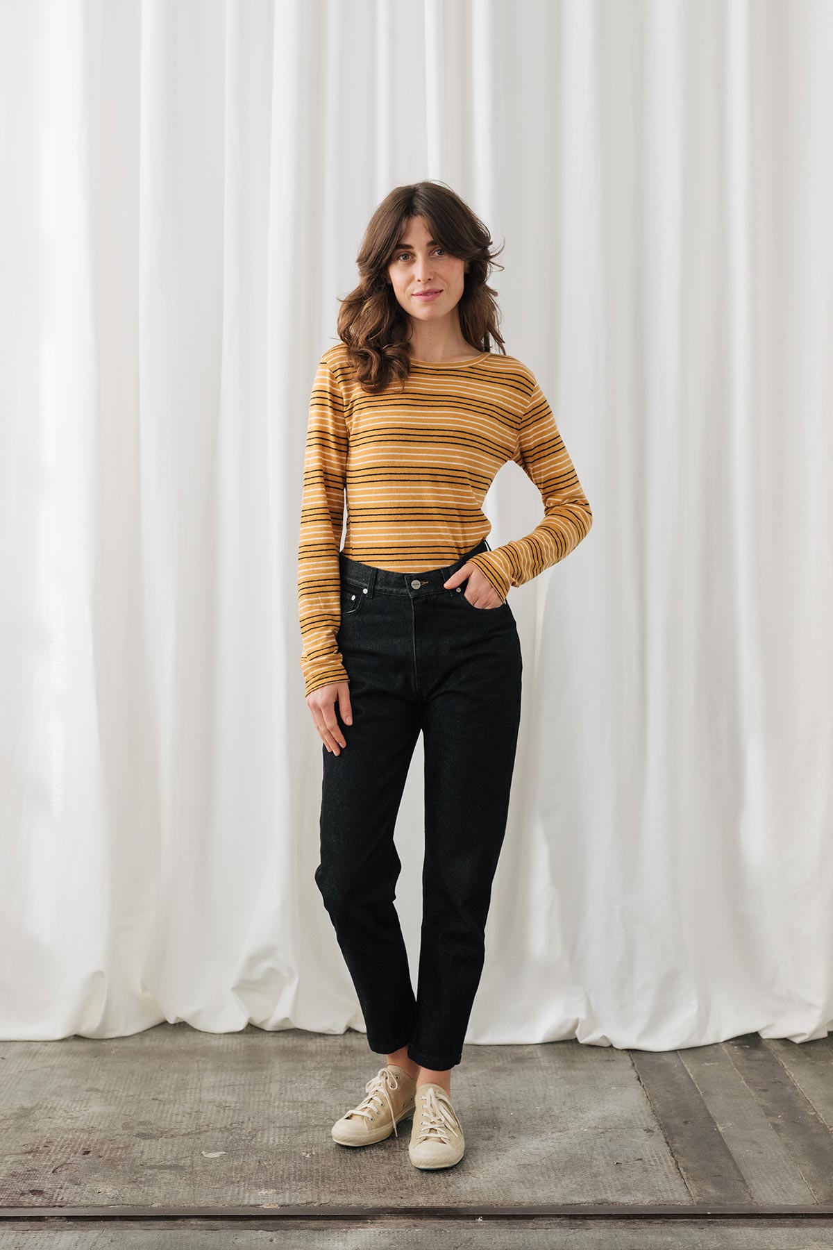 Leeve - Mustard Stripes