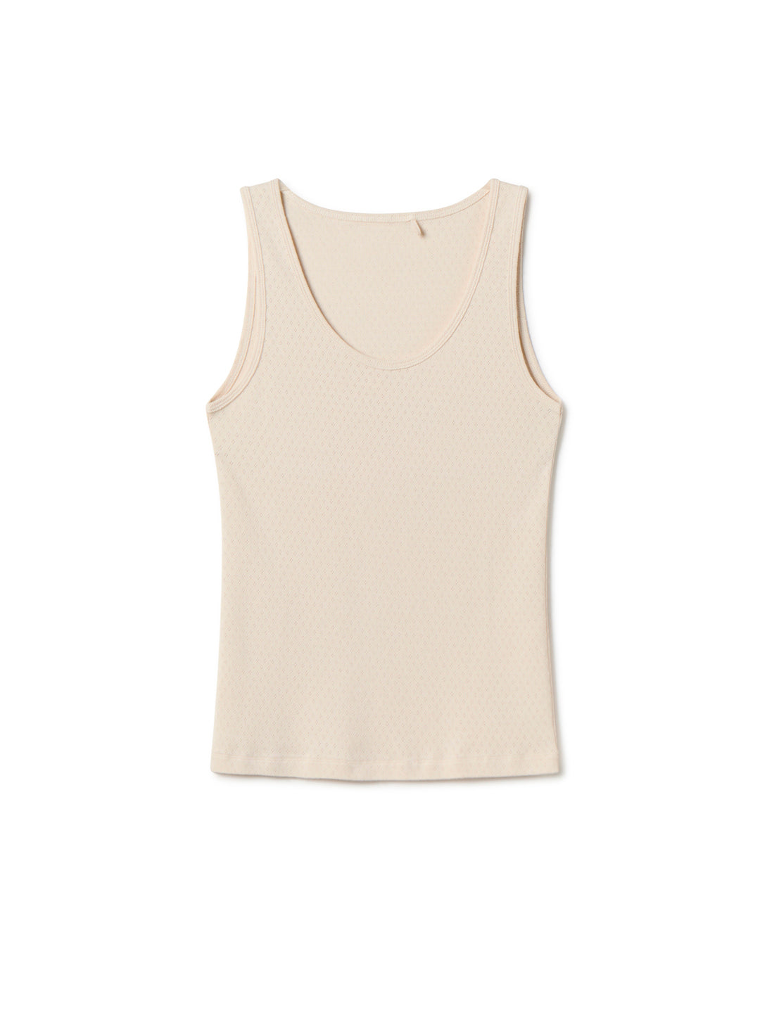 Organic Pointelle Tank - Ecru