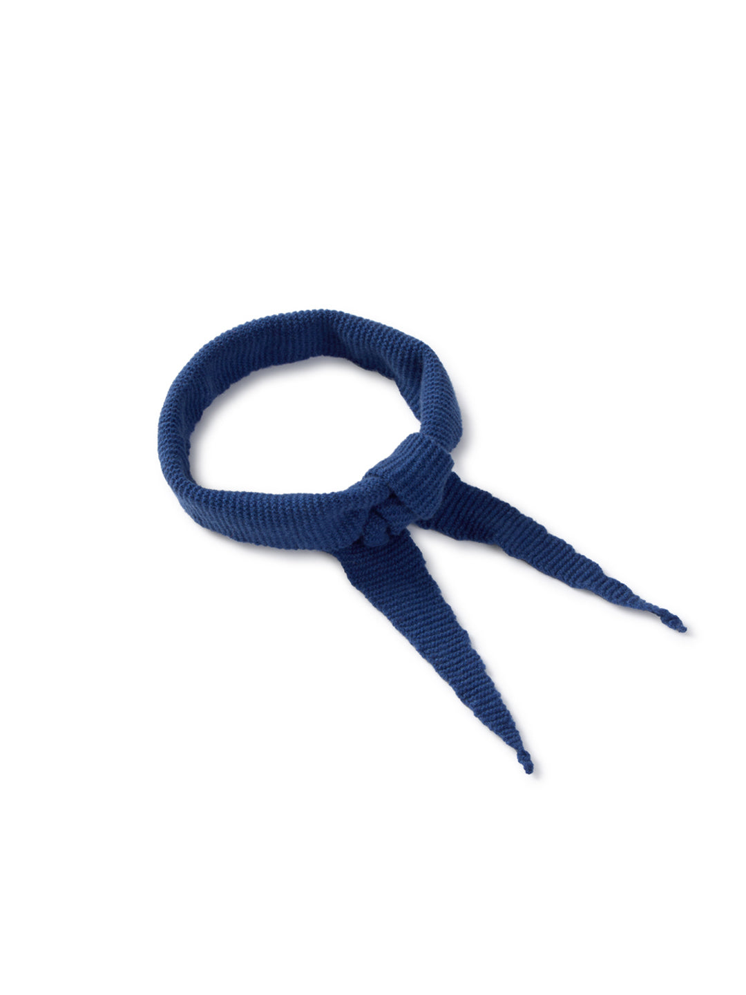 Sustainable deadstock blue scarf