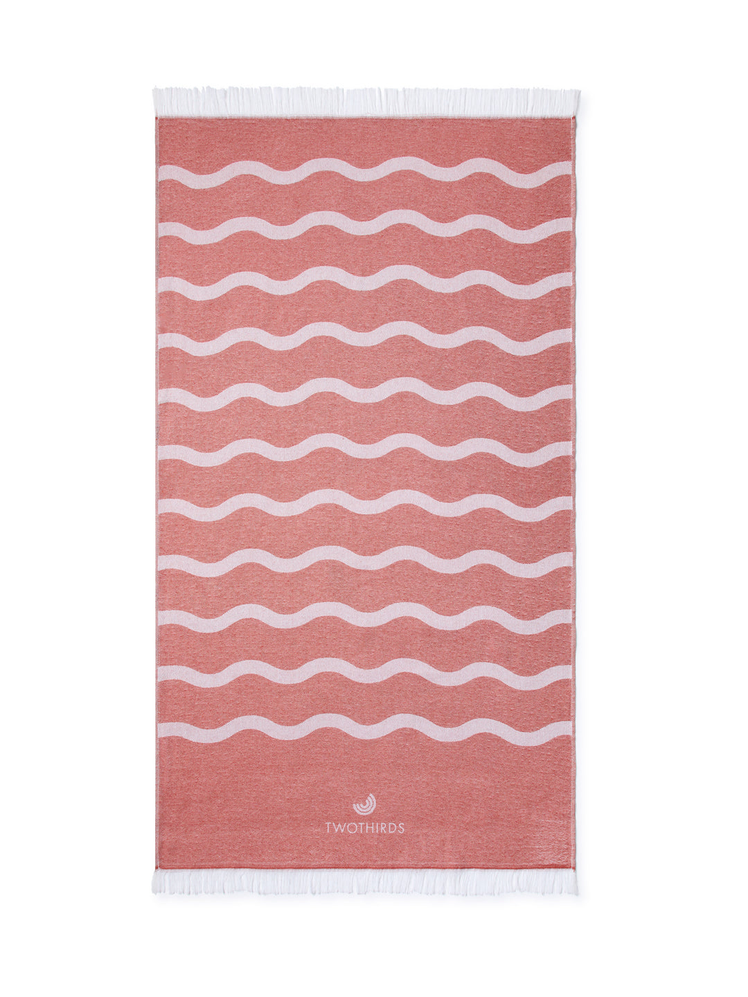 Travel Towel Waves Stripes - Clay