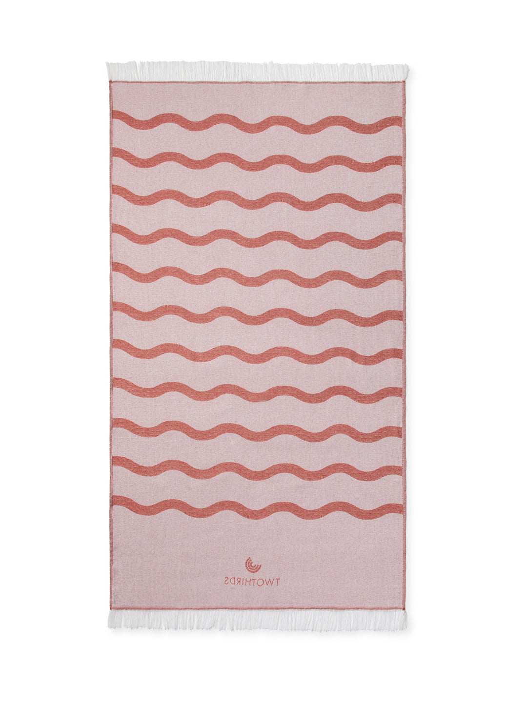 Travel Towel Waves Stripes - Clay
