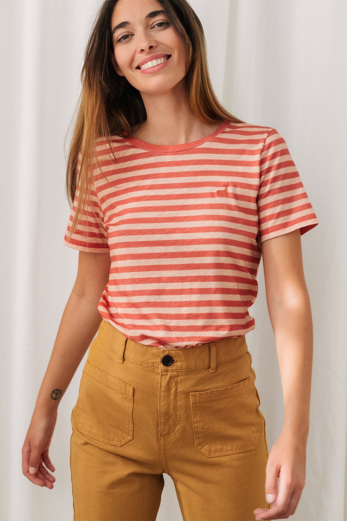 Tops Women - Bablon - Red Stripes | Fair Fashion by TWOTHIRDS