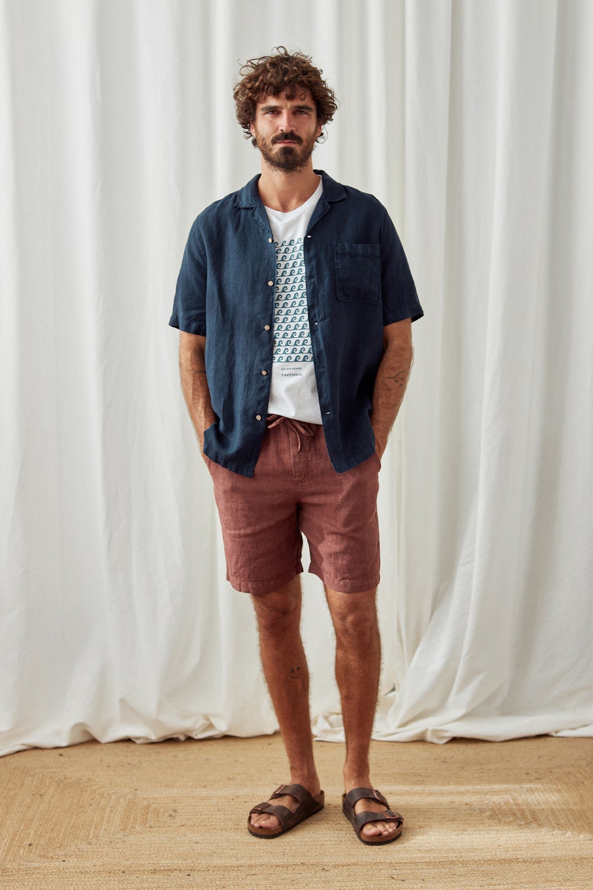 eco-friendly linen shorts