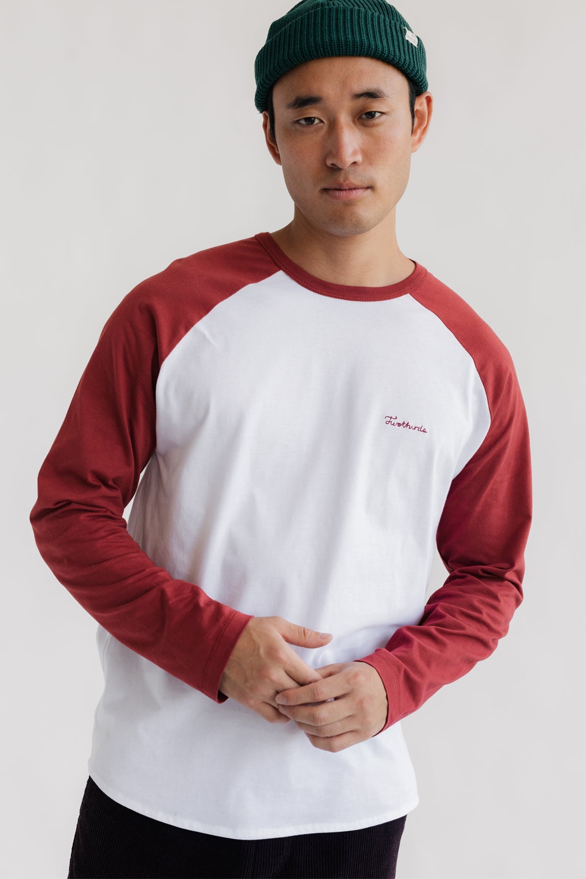 raglan long sleeve tee organic cotton