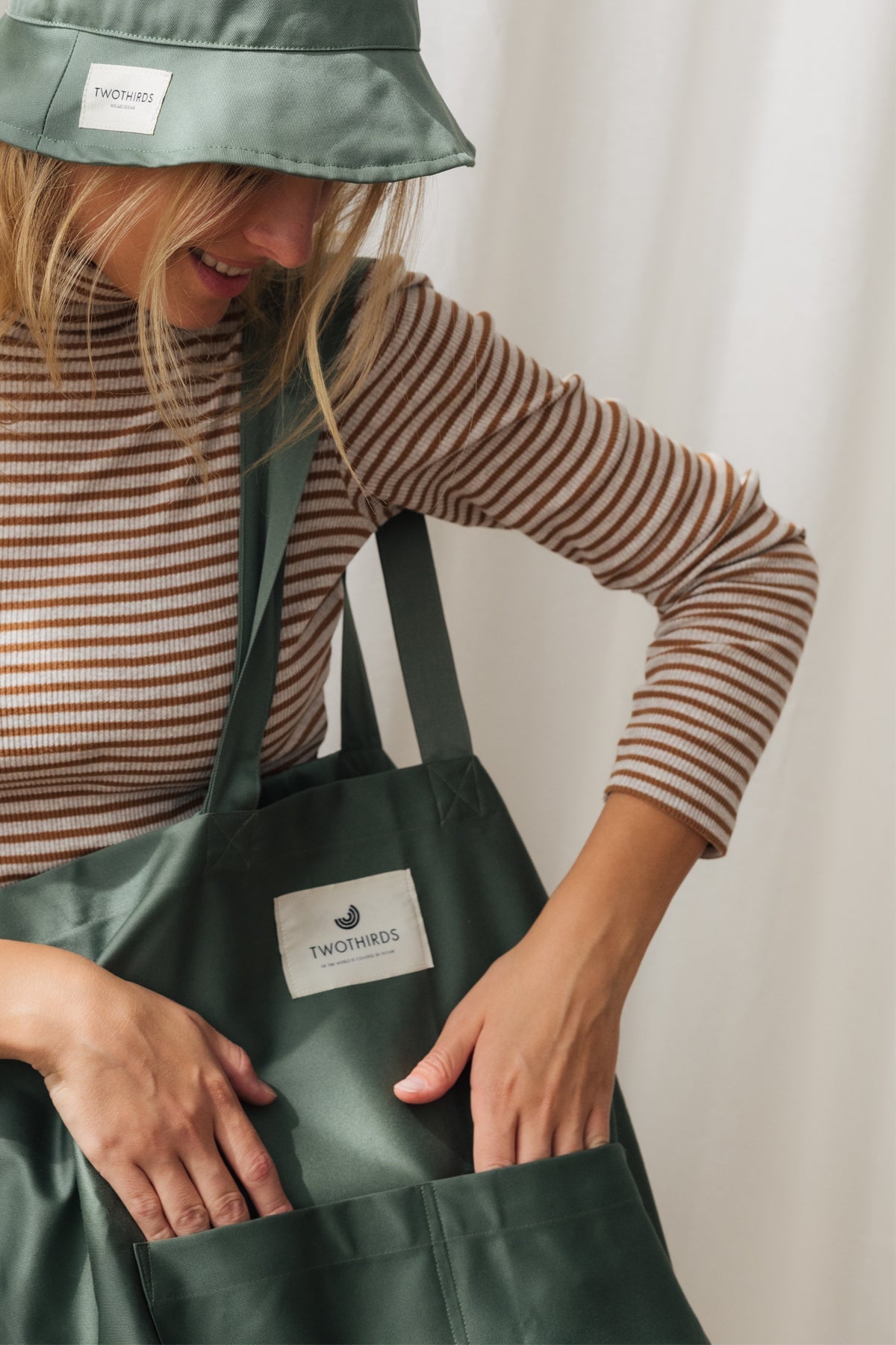 Basic Tote Bag - Washed Green